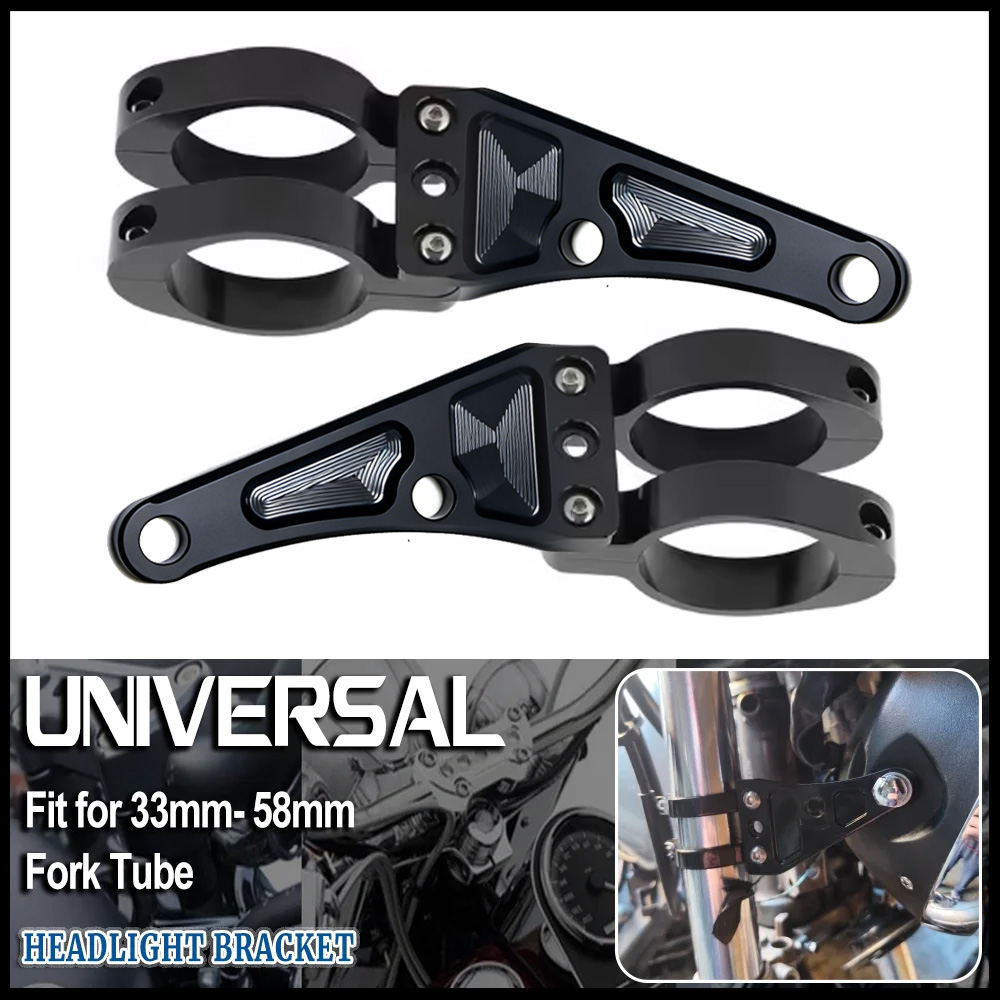 Mountain Biking Denver - Universal 33mm-58mm Headlight Bracket Mount Clamps
