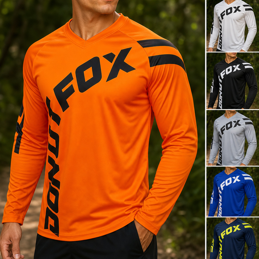 Mountain Biking Clothes - Adult Male Functional Long Sleeve Cycling