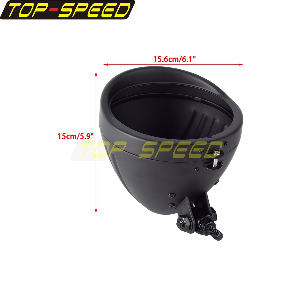 Black/Chrome Motorcycle Headla - Mountain Biking Denver recension och pris